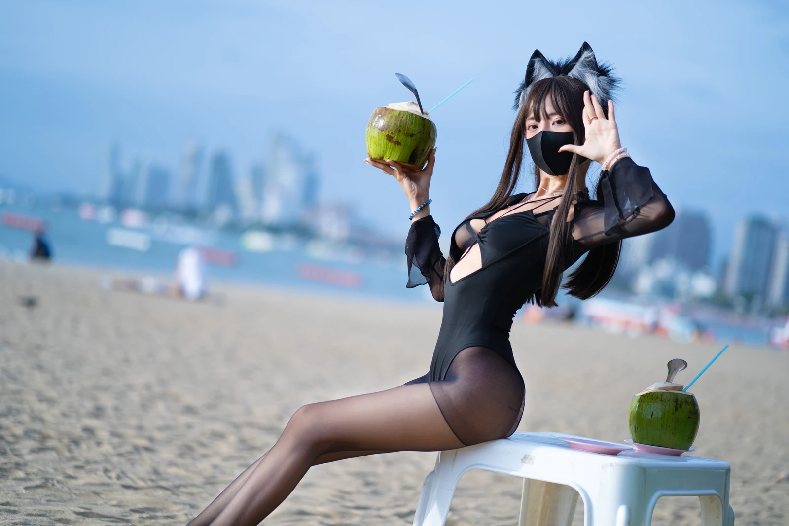 图片[6]-职业奶妈三水子 黑丝泳装 70P-COS世界